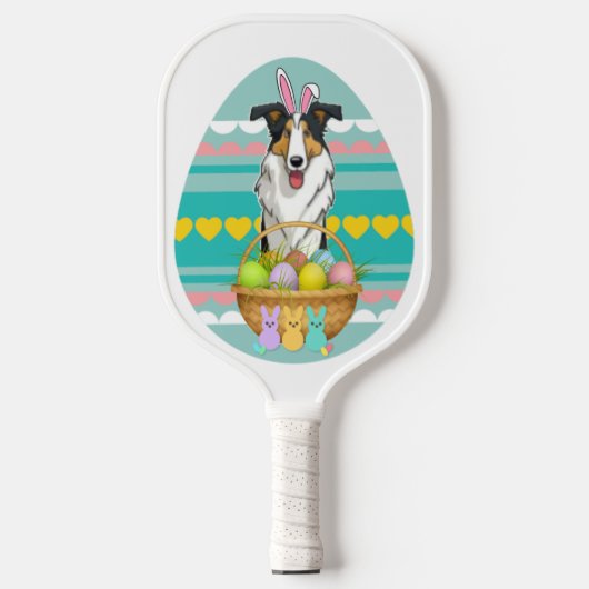 Easter Collie ピックルボールラケット (正面)