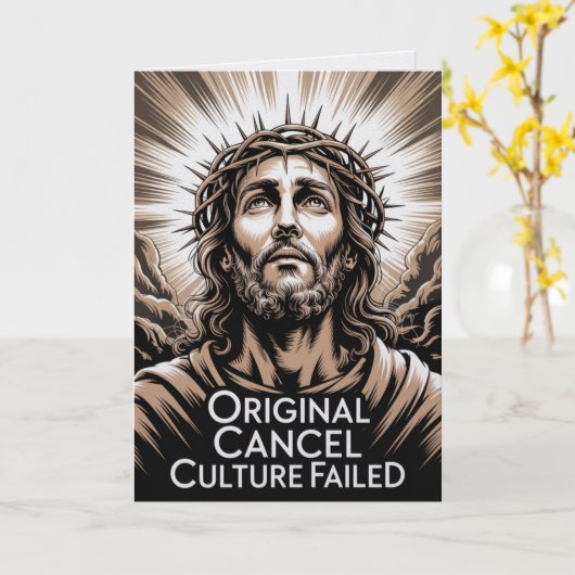  Easter Conservative Cancel Culture Failed カード (黄色い花)