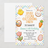 Easter Cookie Decorating Party Invitation 招待状 (正面/裏面)