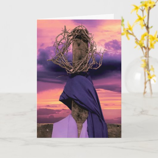 Easter cross sunrise カード (黄色い花)