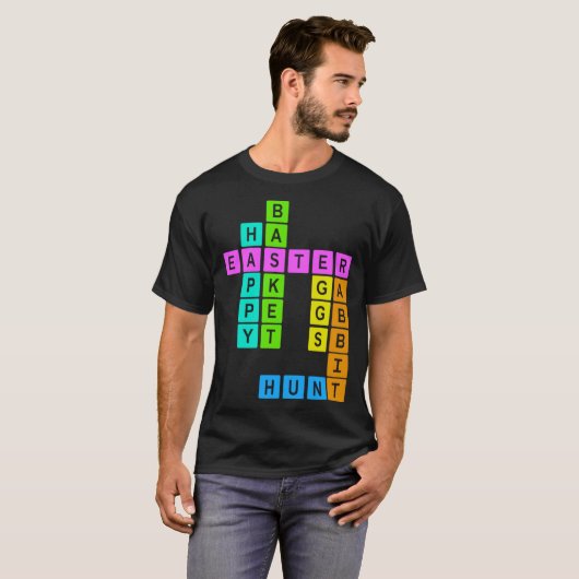 Easter Crossword Puzzle Tシャツ (正面フル)