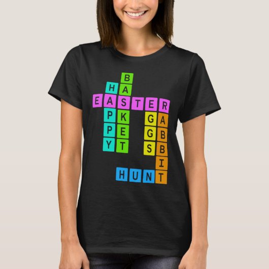 Easter Crossword Puzzle Tシャツ (正面)