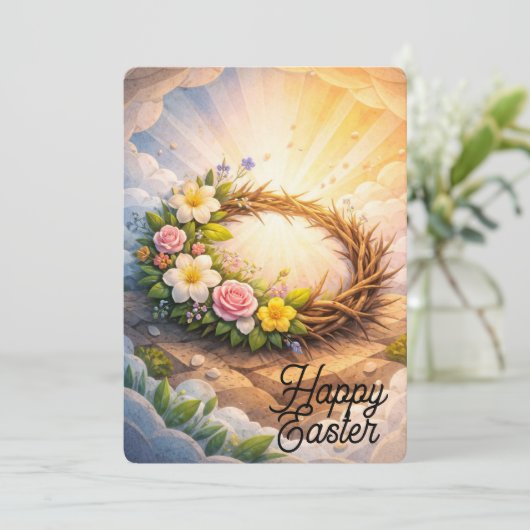 Easter Crown of Thorns Greeting Card シーズンカード (スタンド正面)
