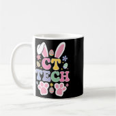 Easter Ct Tech Bunny Scan Technologist Radiology M コーヒーマグカップ (左)
