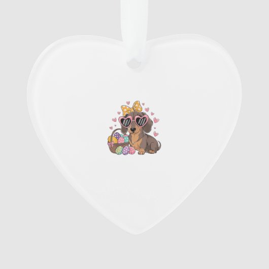 Easter Dachshunds Cute Dachshund T-Shirt オーナメント (正面)