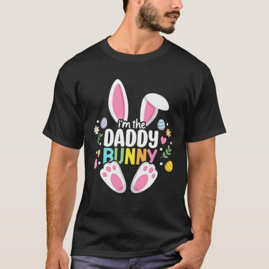 Easter Daddy Bunny Dad Happy Easter Day Family Mat Tシャツ (正面)