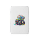 Easter Day Bunny Monster Truck Eggs Cool Rabbit T- バスマット (正面縦)