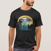 Easter Day Bunny Rabbit Easter Eggs Abduction UFO Tシャツ (正面)