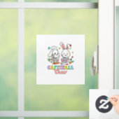 Easter Day Cafeteria Crew Lunch Lady School Cafete ウィンドウサイン (ホーム)