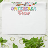 Easter Day Cafeteria Crew Lunch Lady School Cafete キッチンタオル (折り畳み)