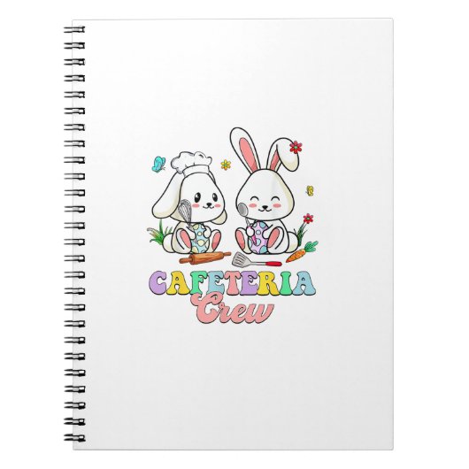 Easter Day Cafeteria Crew Lunch Lady School Cafete ノートブック (正面)