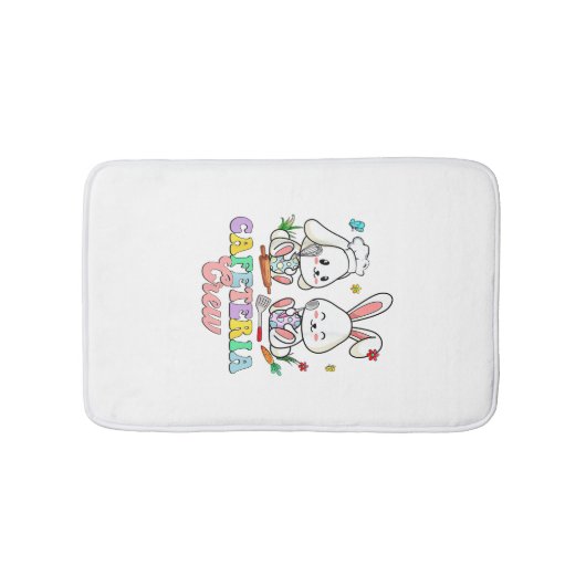 Easter Day Cafeteria Crew Lunch Lady School Cafete バスマット (正面)