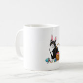 Easter Day Cat Bunny Ears Eggs Graphic Men Women K コーヒーマグカップ (正面左)