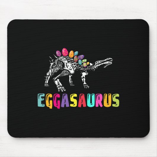 Easter Day Dino - Eggasaurus Stegosaurus Egg Dinos マウスパッド (正面)