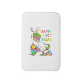 Easter Day Dinosaur Funny Happy Eastrawr T Rex Eas バスマット (正面縦)