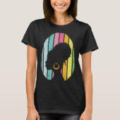 Easter Day Egg Hunting and Afro Bun african americ Tシャツ (正面)