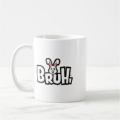 Easter Day Funny Angry Bunny  コーヒーマグカップ (左)