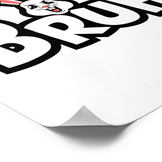 Easter Day Funny Angry Bunny ポスター (角)