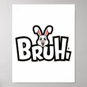 Easter Day Funny Angry Bunny ポスター (正面)