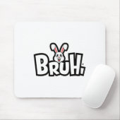 Easter Day Funny Angry Bunny マウスパッド (マウス)