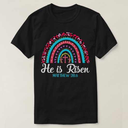 Easter Day He is Risen Easter Women Men Kids Love  Tシャツ (デザイン正面)