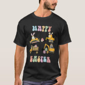 Easter Day kids Toddler boys Bunny Construction Tr Tシャツ (正面)