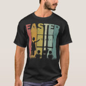 Easter Day Math Teacher Retro Graphic Funny Easter Tシャツ (正面)