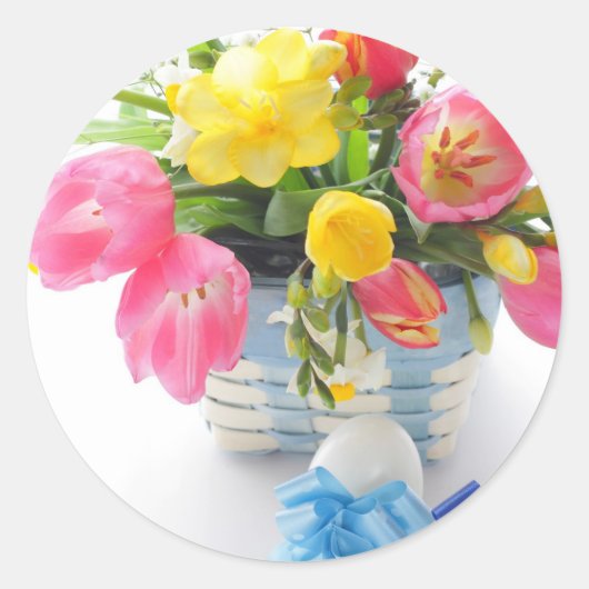 easter decoration ラウンドシール (正面)