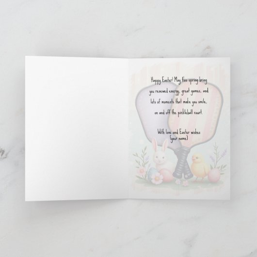 Easter Dinks & Paddle Winks シーズンカード (内部)