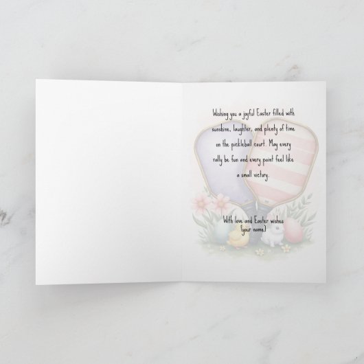 Easter Dinks & Paddle Winks シーズンカード (内部)