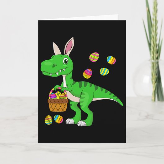 Easter Dinosaur Bunny Ears Easter Sket Stuffers Ki カード (正面)