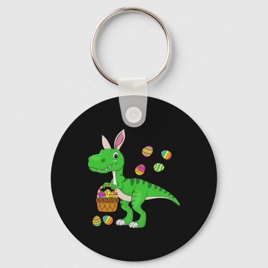 Easter Dinosaur Bunny Ears Easter Sket Stuffers Ki キーホルダー (正面)