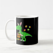 Easter Dinosaur Bunny Ears Easter Sket Stuffers Ki コーヒーマグカップ (左)