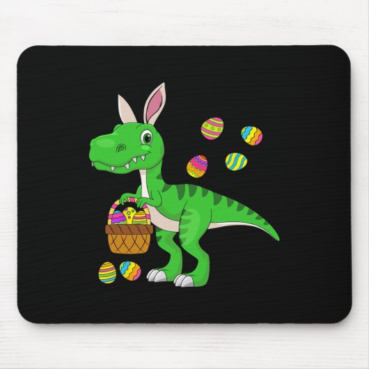 Easter Dinosaur Bunny Ears Easter Sket Stuffers Ki マウスパッド (正面)