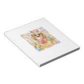 Easter Dog Bunny Ear Funny Golden Retriever Easter ノートパッド (アングル)