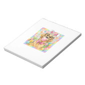 Easter Dog Bunny Ear Funny Golden Retriever Easter ノートパッド (回転)