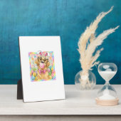 Easter Dog Bunny Ear Funny Golden Retriever Easter フォトプラーク (側面)