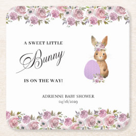 Easter Drinks Baby Shower スクエアペーパーコースター