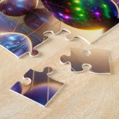 Easter Droid Space Galaxy Theme Kids Gift ジグソーパズル (側面)