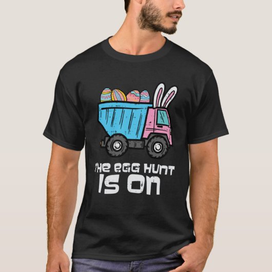 Easter Dump Truck Egg Hunt On Construction Toddler Tシャツ (正面)