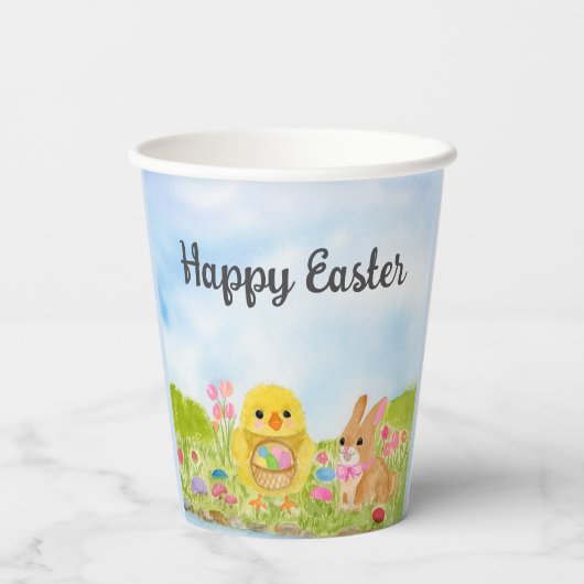  Easter Egg Brunch Chick Easter Bunny Party 紙コップ (裏面)