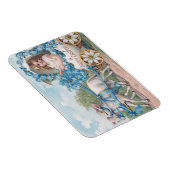 Easter egg carriage ride with lambs マグネット (右側)