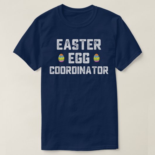 Easter Egg Coordinator Funny Boys Girls Kids Teens Tシャツ (デザイン正面)