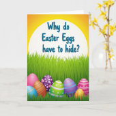 Easter Egg Hide Seek Query Card カード (黄色い花)