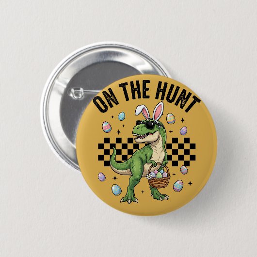 Easter Egg Hunt 2" round Button 缶バッジ (正面&裏面)