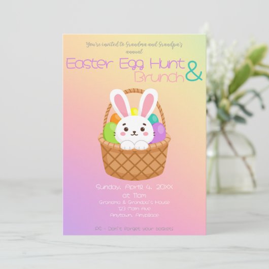 Easter Egg Hunt and Brunch 招待状 (スタンド正面)