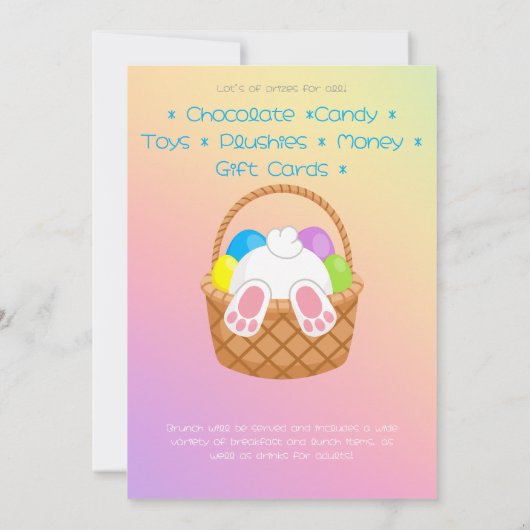Easter Egg Hunt and Brunch 招待状 (裏面)