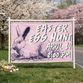 Easter Egg Hunt Banner - Easter Bunny 横断幕