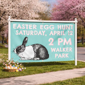 Easter Egg Hunt Banner - Easter Bunny 横断幕