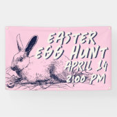 Easter Egg Hunt Banner - Easter Bunny 横断幕 (横)
